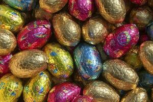 Chocolate Easter eggs photo