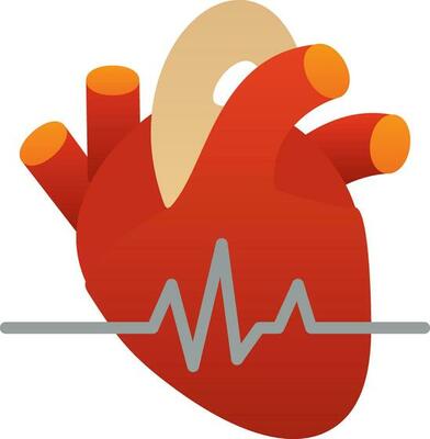 Heart rate Vector Icon Design