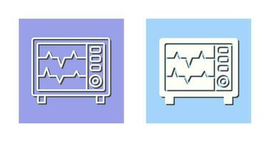 icono de vector de monitor de frecuencia cardíaca