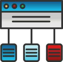 Data flow Vector Icon Design