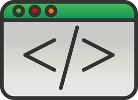 codificación vector icono diseño