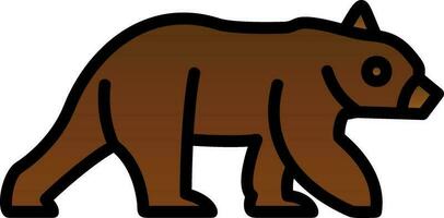 diseño de icono de vector de oso