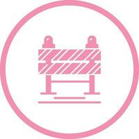 Road Blockade Vector Icon