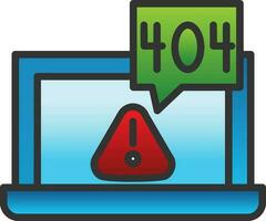 404 error Vector Icon Design