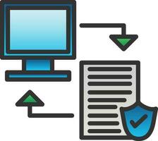 Data transfer Vector Icon Design