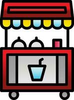 Food stand Vector Icon Design