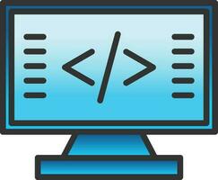 Coding Vector Icon Design