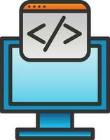 Web programming Vector Icon Design