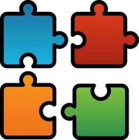 Puzzle Vector Icon Design