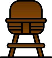 Baby chair Vector Icon Design