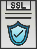 ssl vector icono diseño