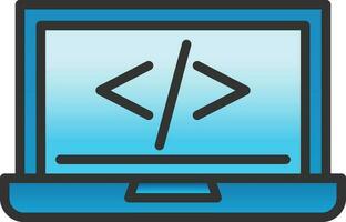 code programming Vector Icon Design