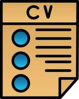 CV Vector Icon Design