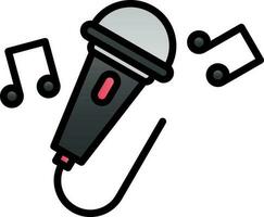 Singing Vector Icon Design