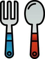 Baby cutlery Vector Icon Design