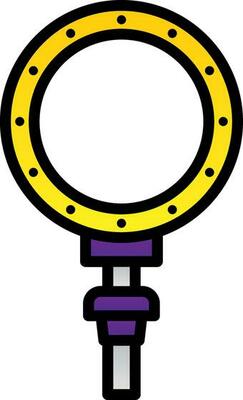 Ring light Vector Icon Design
