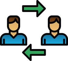 Interchangeability Vector Icon Design