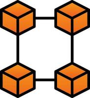 Blockchain Vector Icon Design