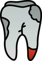 Caries Vector Icon Design