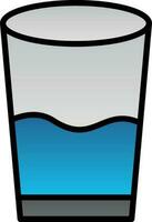 vaso de agua vector icono diseño