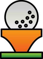 Golf ball Vector Icon Design