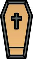 Coffin Vector Icon Design