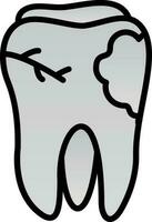 Caries Vector Icon Design