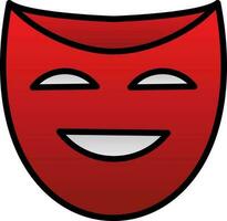 Theater masks Vector Icon Design