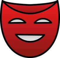 Theater masks Vector Icon Design