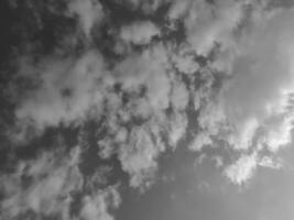 The white clouds on the blue sky are perfect for the background.  Skyscape on Lombok Island, Indonesia photo