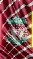 winken Liverpool fc Flagge Telefon Hintergrund oder Sozial Medien Teilen kostenlos Video