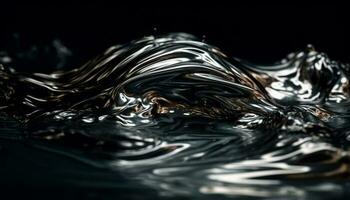 suave ola modelo refleja naturaleza belleza submarino generado por ai foto