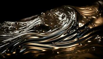 Flowing water creates abstract wave pattern backdrop generated by AI photo