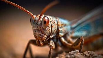 agudo hormiga garra apretones frágil hoja modelo generado por ai foto