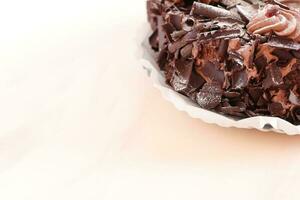 Chocolate cake, cocoa sweet pie, photo