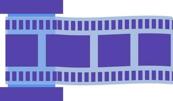 Reel with frame icon in cinema concept. vector