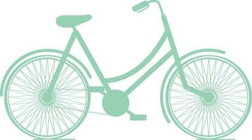 Illustration of a bicycle icon. vector