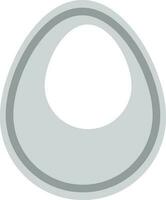 plano estilo ilustración de un huevo. vector