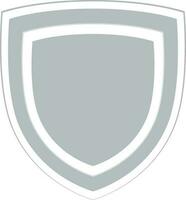 Blank gray tag or label. vector