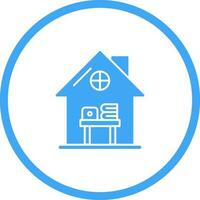 Home Work Place Vector Icon