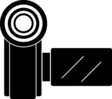 Camcorder in black and white color. vector