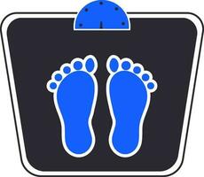 Flat sign or symbol of Weighing Machine. vector