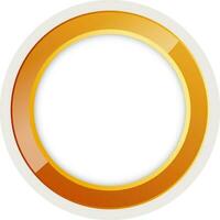 Top view of shiny circle. vector