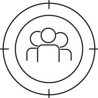 Target Audience sign or symbol. vector