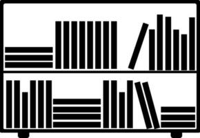 Illustration of Books on the shelf. vector