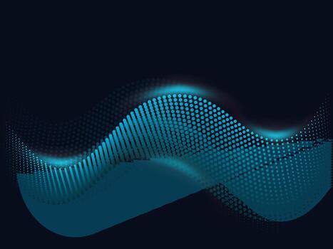 Abstract Background With Polka Dots Wavy Motion. vector