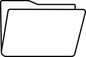 Isolated Folder Icon In Linear Style. vector