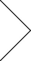 Triangle Arrow Right Arrow Icon In Linear Style. vector