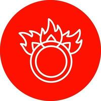 Ring of fire Vector Icon Design