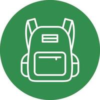 School bag Vector Icon Design